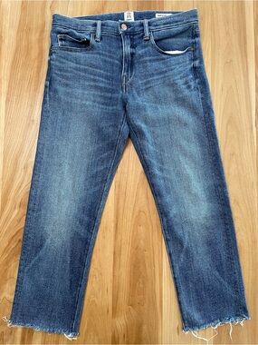 Kato Jeans The Pen Slim 32x27 Selvedge Yoko Medium Wash Raw Cut Hem